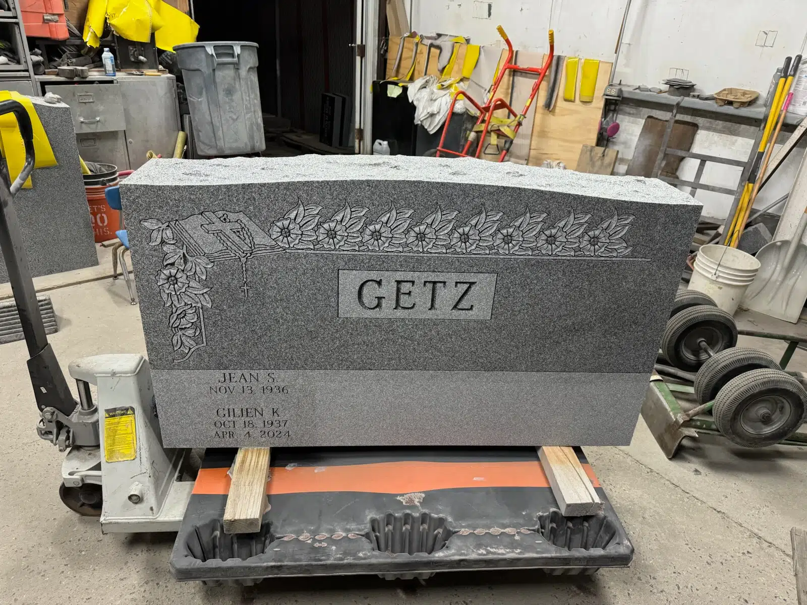 Granite headstone hand-carved by Headstone & Graves Depot — image 5